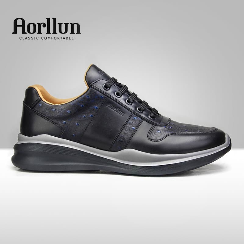 Sapatos masculinos de couro genuíno sapatos de viagem couro macio sola leve camada superior couro esportes ao ar livre l