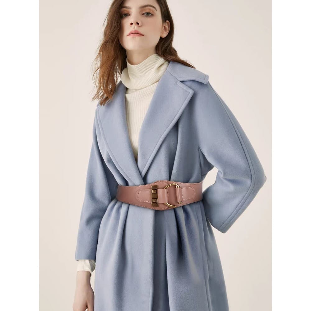 Influenciador cinto feminino venda quente versão larga Retro cinto elástico cintura selo vestido cinto feminino 2025 nov
