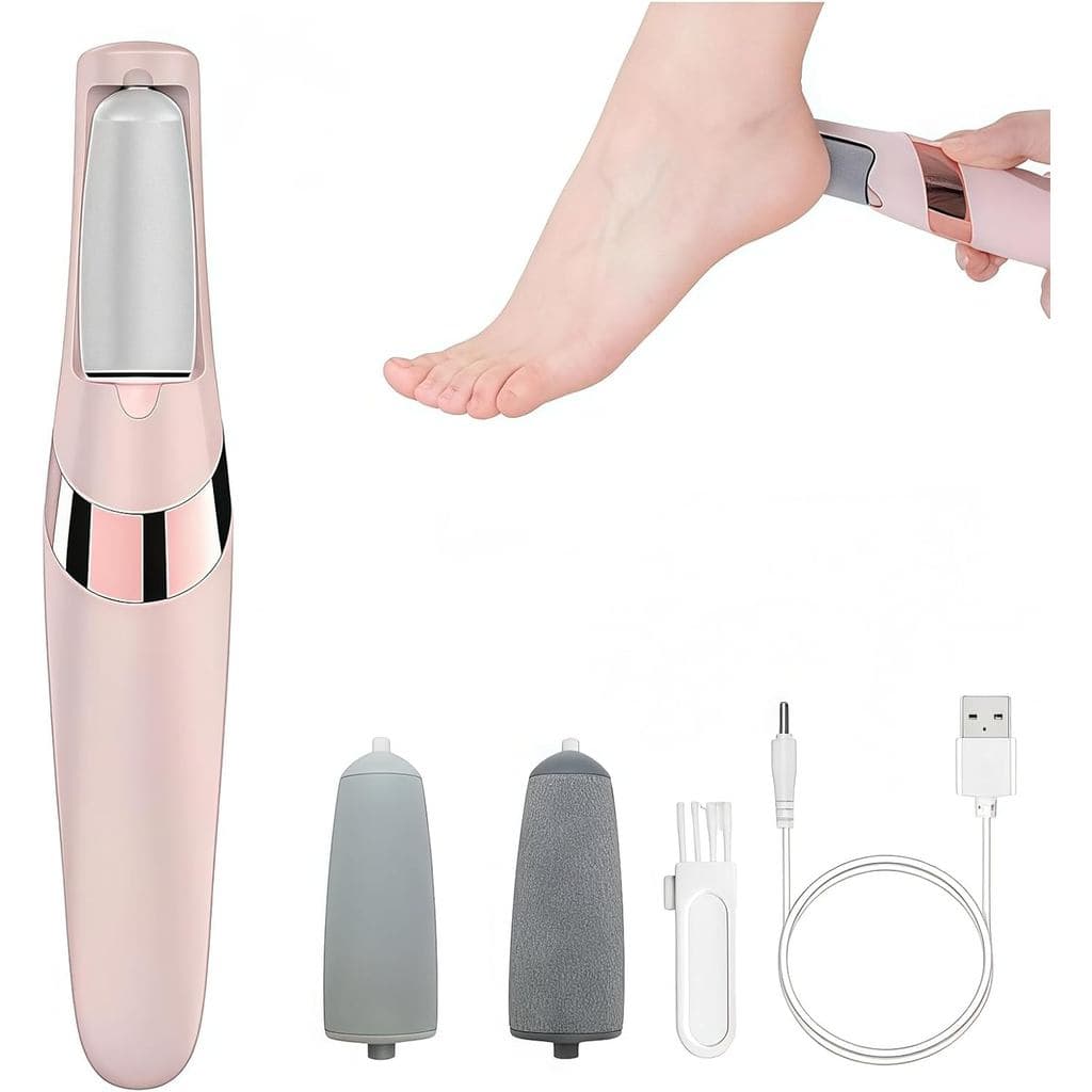 Silk 3 Pro Removedor de Pele Dura — Lixa Elétrica para os Pés, Removedor de Calosidades, Duas Velocidades, LED, Recarreg