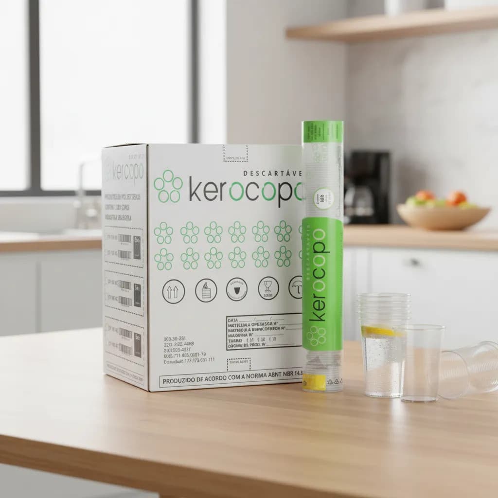 Copo Plástico 150ml Transparente Kerocopo Caixa 2500 Und