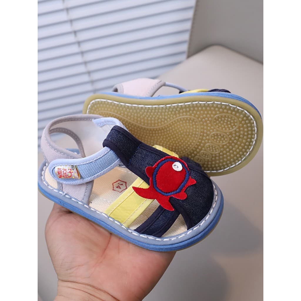 Crianças sandálias sapatos de pano 1-4 anos de idade meninos sandálias de pano verão respirável Anti-deslizamento sapato