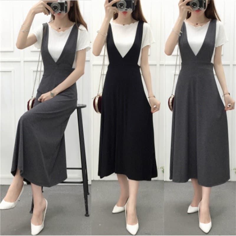2026 verão novo estilo versão coreana capa barriga cintura estreita mais magro olhar moda vestido de comprimento médio f