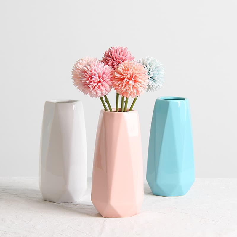 Ins Nordic Simples Tamanho Pequeno Cerâmica Arranjo de Flores Domésticas