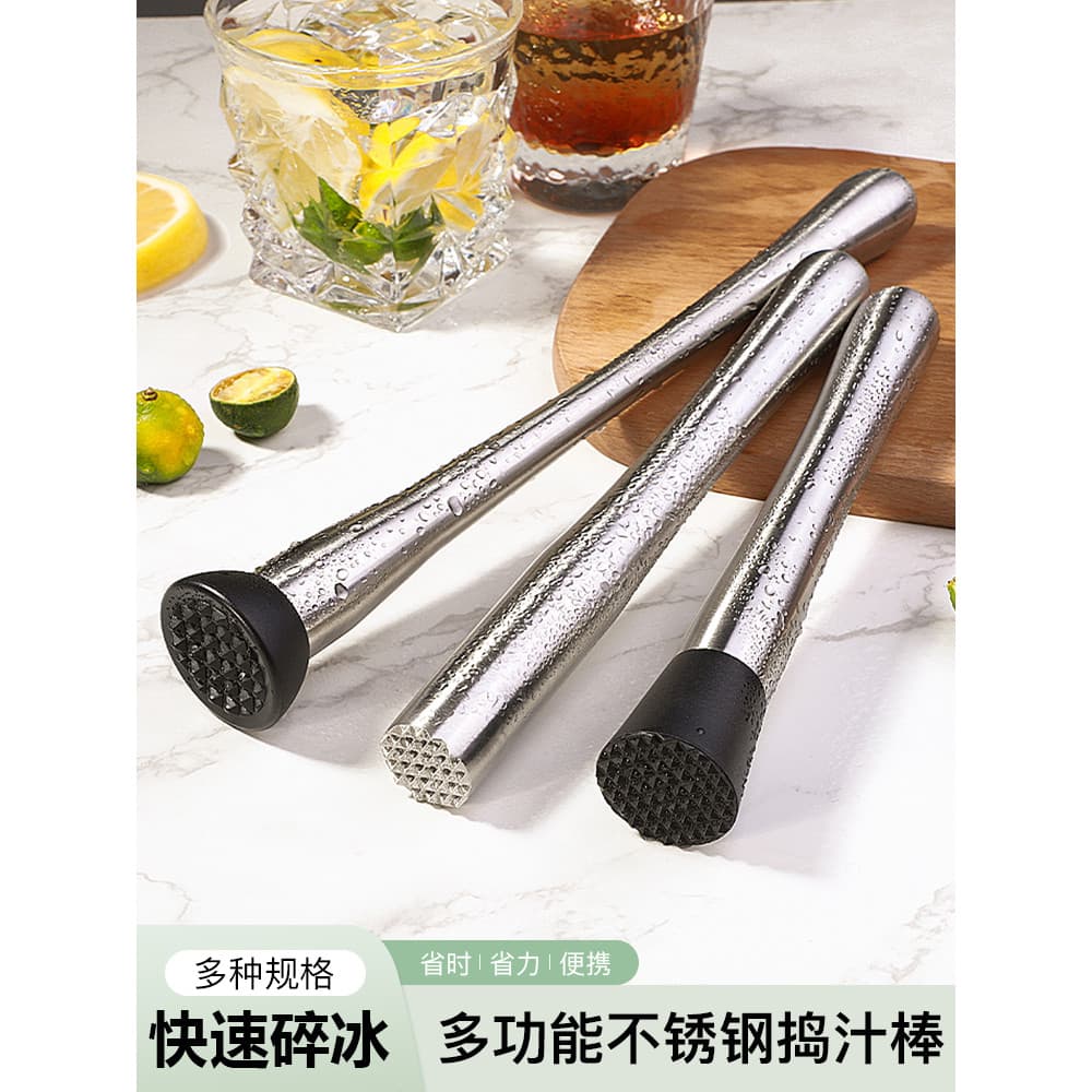 Shaker copo picolé limão martelo vara Masher suco de frutas vara esmagado martelo de gelo mão quebrando limão chá ferram