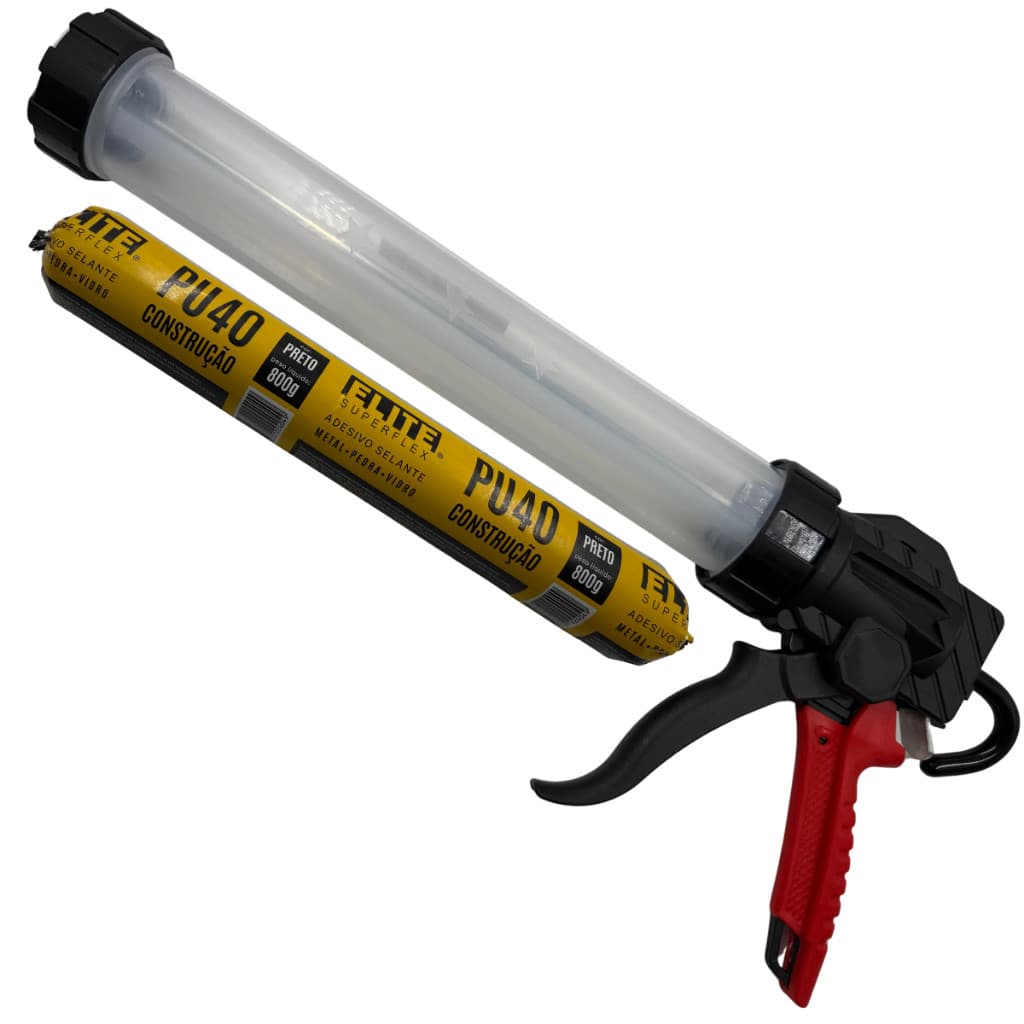 Selante Cola Adesivo Pu40 Sachê 800g + Aplicador Silicone Profissional modelo Extra Forte 800ml