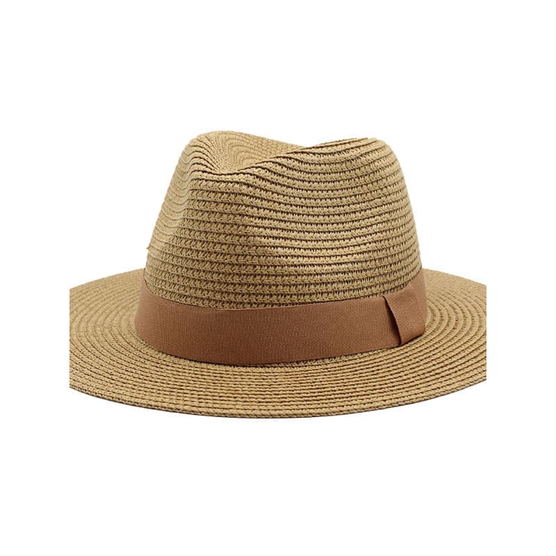 Novo estilo de verão masculino feminino estilo unissex guarda-sol chapéu de palha moda protetor solar Anti-ultravioleta