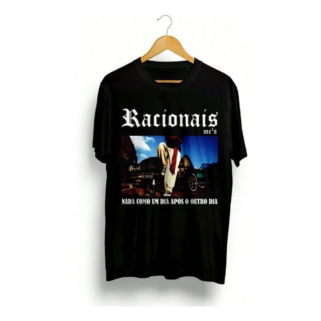 Camisa Camiseta Básica Estampada Rap Nacional Racionais Mc's 100% Algodão Bt104