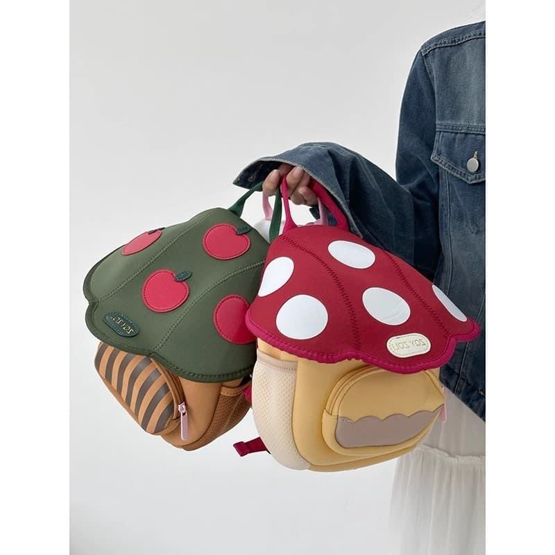 2026 Novo Design Mini Mochila Fofa em Forma de Cogumelo, Série Infantil de Alta Qualidade e Tendência, Mochila Pequena p