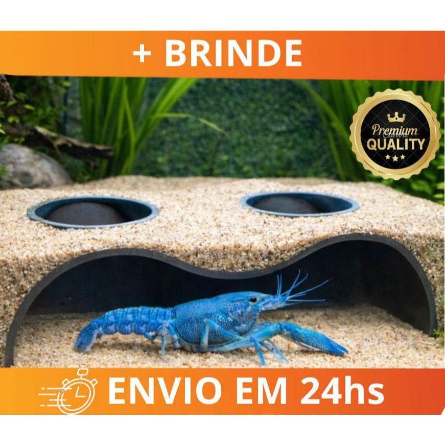 Caverna para Aquário  – Toca Gruta Esconderijo para Peixes Betta Camarões Doce e Marinho | Material Atóxico Resistente