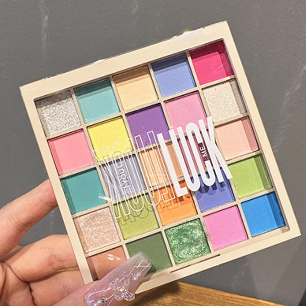 Paleta de Sombras para Olhos com 25 Cores do Arco-Íris - Paleta de Maquiagem Matte e Brilhante, Sombras Altamente Pigmen