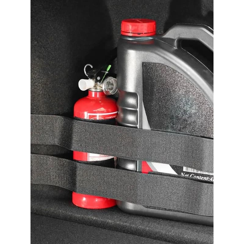 Cinta de Fixação para Armazenamento no Porta-malas do Carro, Cinta de Nylon para Extintor de Incêndio, Cinta Organizador