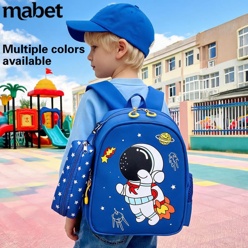 Crianças mochila/jardim de infância 3-6 anos grande médio pequeno classe/mochila astronauta/mochila de estudante bonito