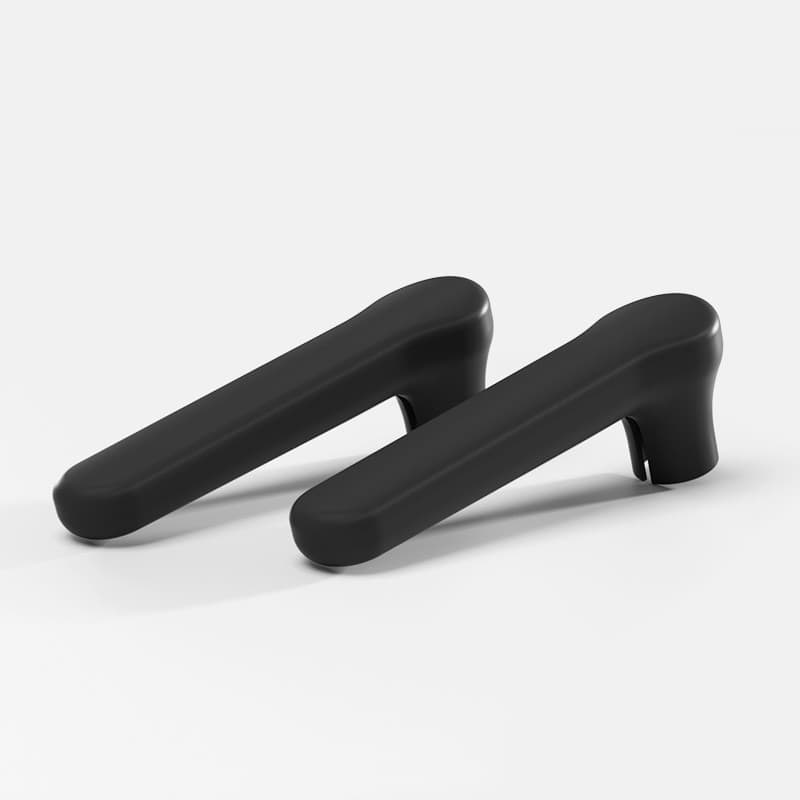 Capa protetora de Silicone suave para maçaneta de porta, almofada anticolisão preta para crianças, anticolisão, anticoli