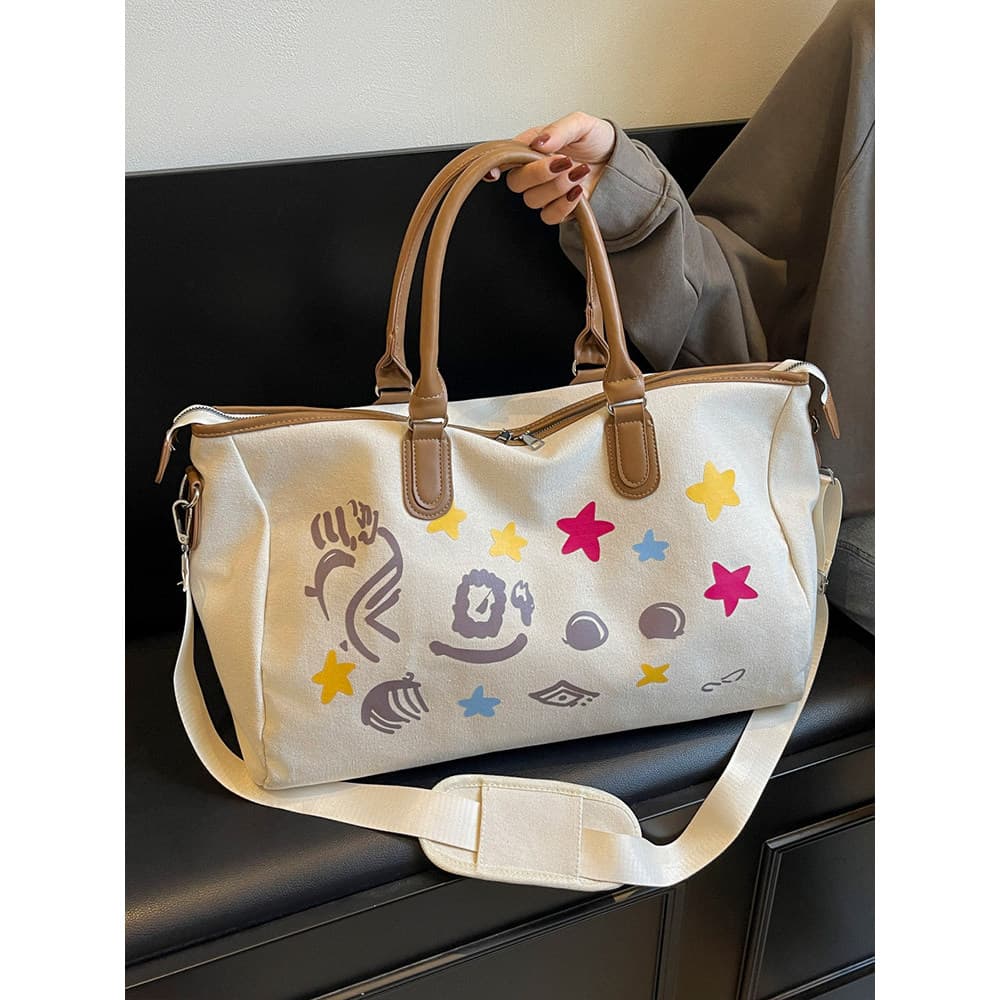 Bolsa de viagem de grande capacidade 2024 novo estilo moda feminina portátil viagem de negócios leve esportes Fitness ba