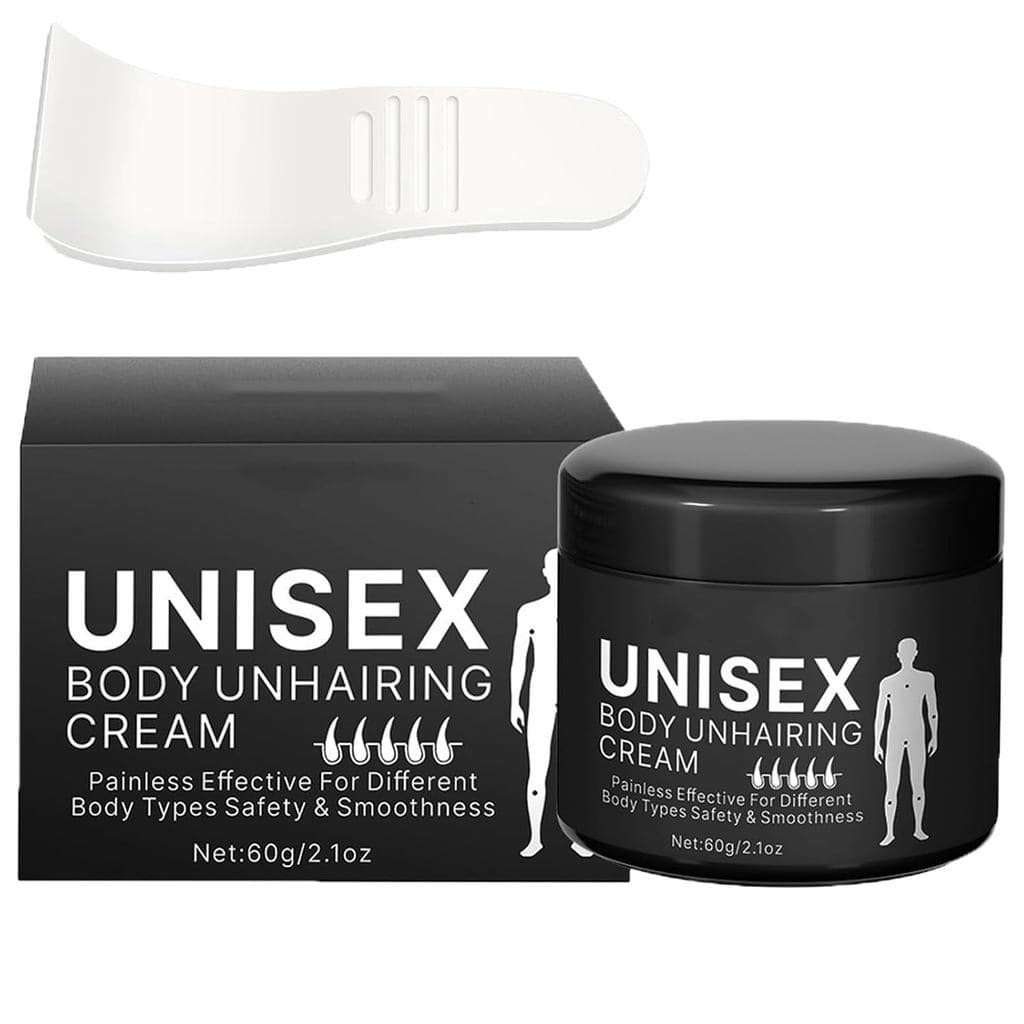 Creme Depilatório Unissex, Remoção de Pelos Indolor para Homens e Mulheres, Creme Depilatório Suave e Eficaz para Remove