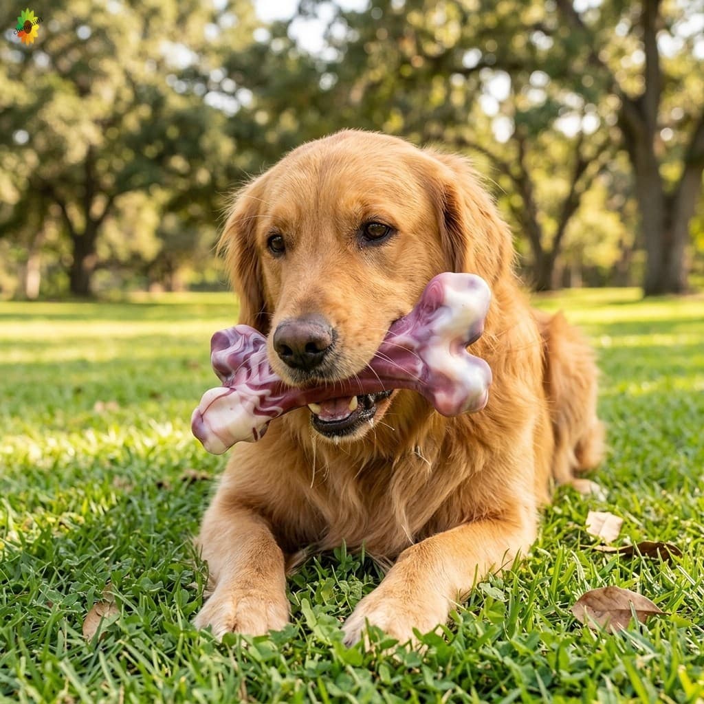 O Osso Perfumado Durável Do Bacon Dos Brinquedos Da Mastigação Cão De Nylon Ajustou-Se Para Cães Médios E Grandes