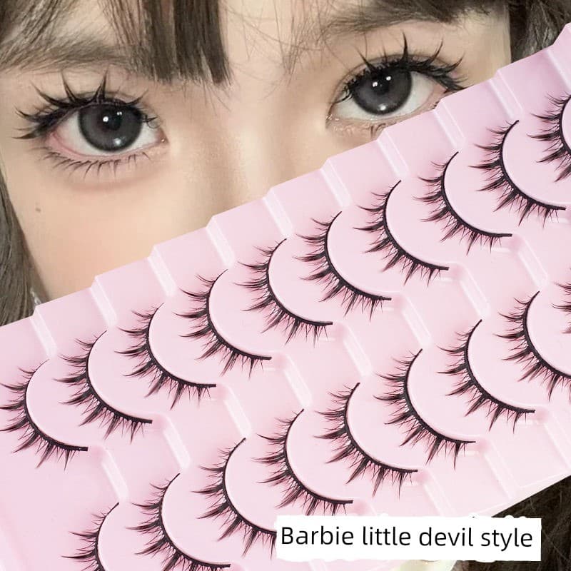Extensão de cílios Cílios de vison postiços 3D COS estilo pequeno diabo cílios postiços estilo japonês haste dura