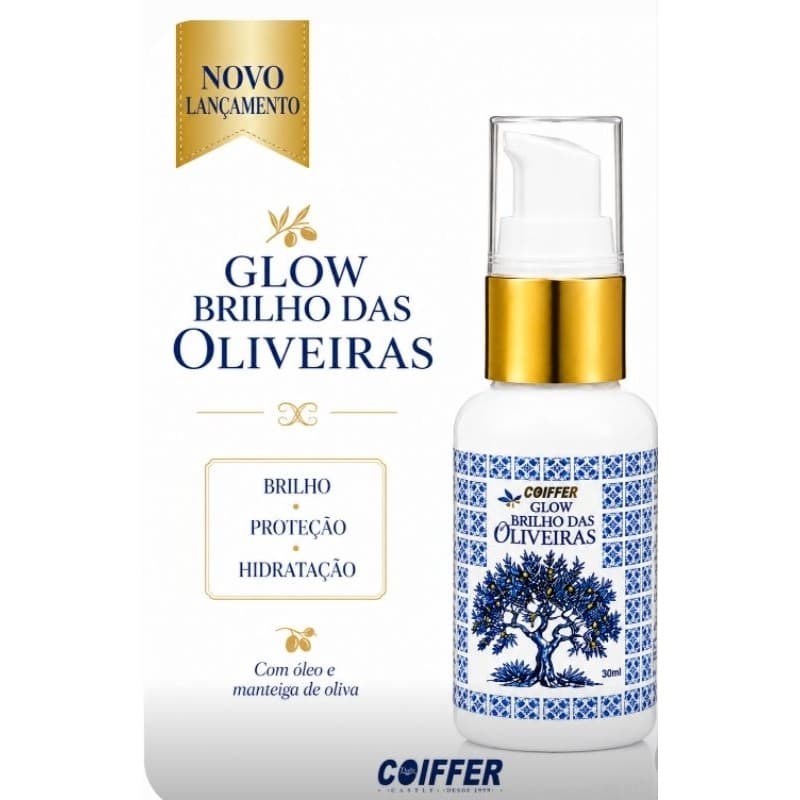 Glow Brilho das Oliveiras 30ml COIFFER (Brilho, proteção e hidratação)