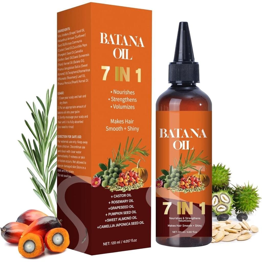 Óleo de Batana para Crescimento Capilar, Óleo de Batana Natural Orgânico 7 em 1 para Homens e Mulheres, Repara Cabelos D