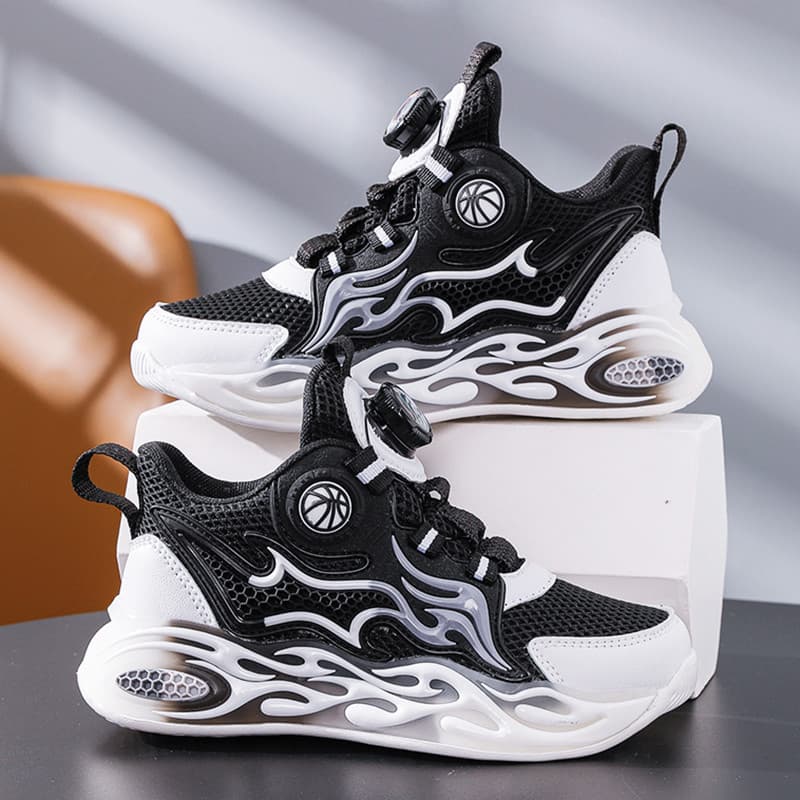 8 crianças sapatos masculinos sapatos 2025 novo estilo primavera outono estilo na moda meninos azul tênis de basquete 9