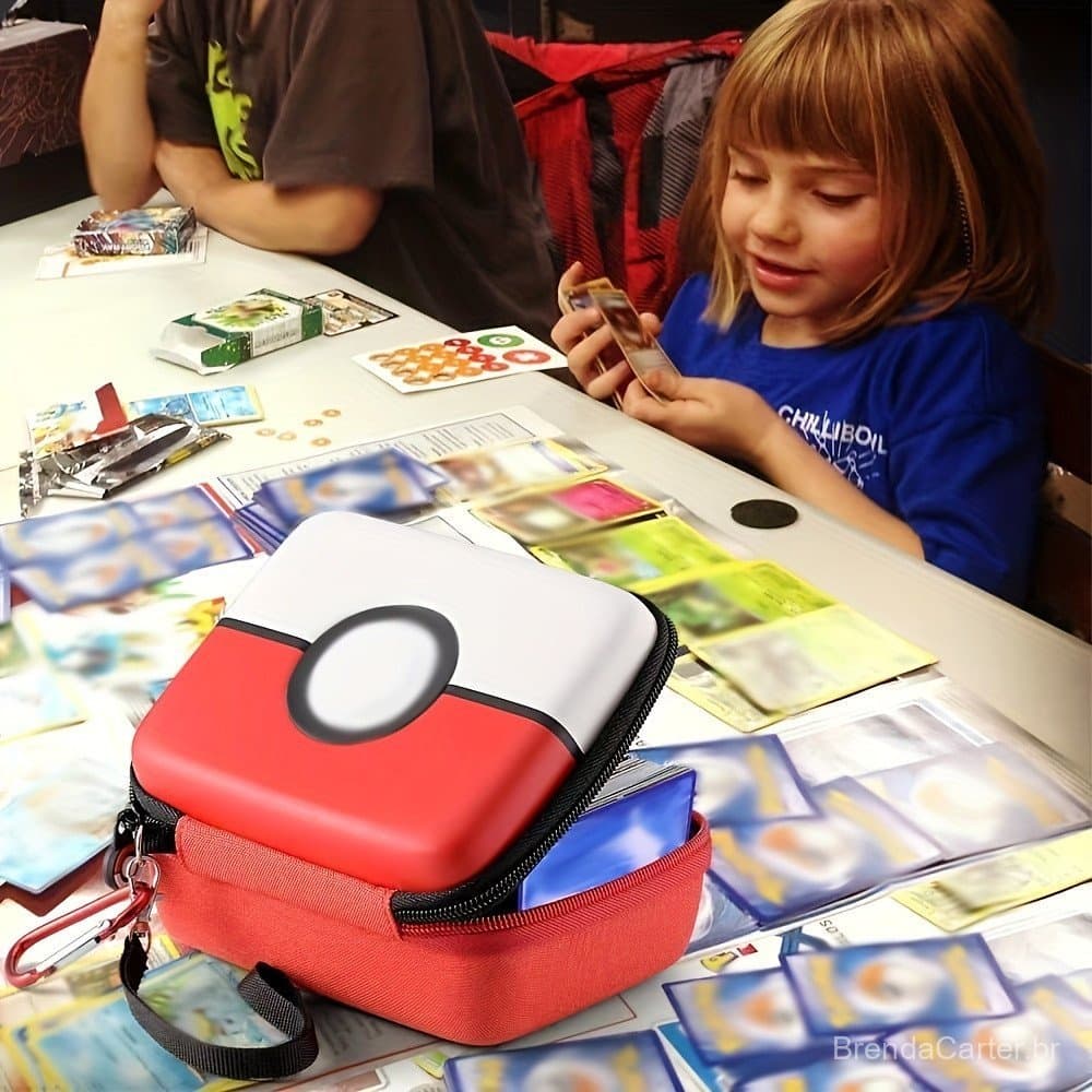 ​ Estojo Rígido Para Cartão 400 +-Armazenamento De Viagem PTCG Cartas Pokémon E UNO