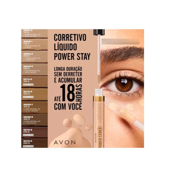 Corretivo líquido Power stay 18 horas de duração 4 ml