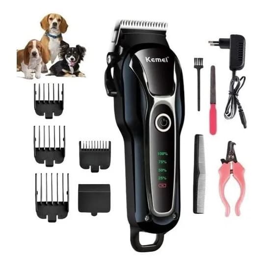 Máquina Profissional Tosa Cachorros Corta Unhas e Pêlos