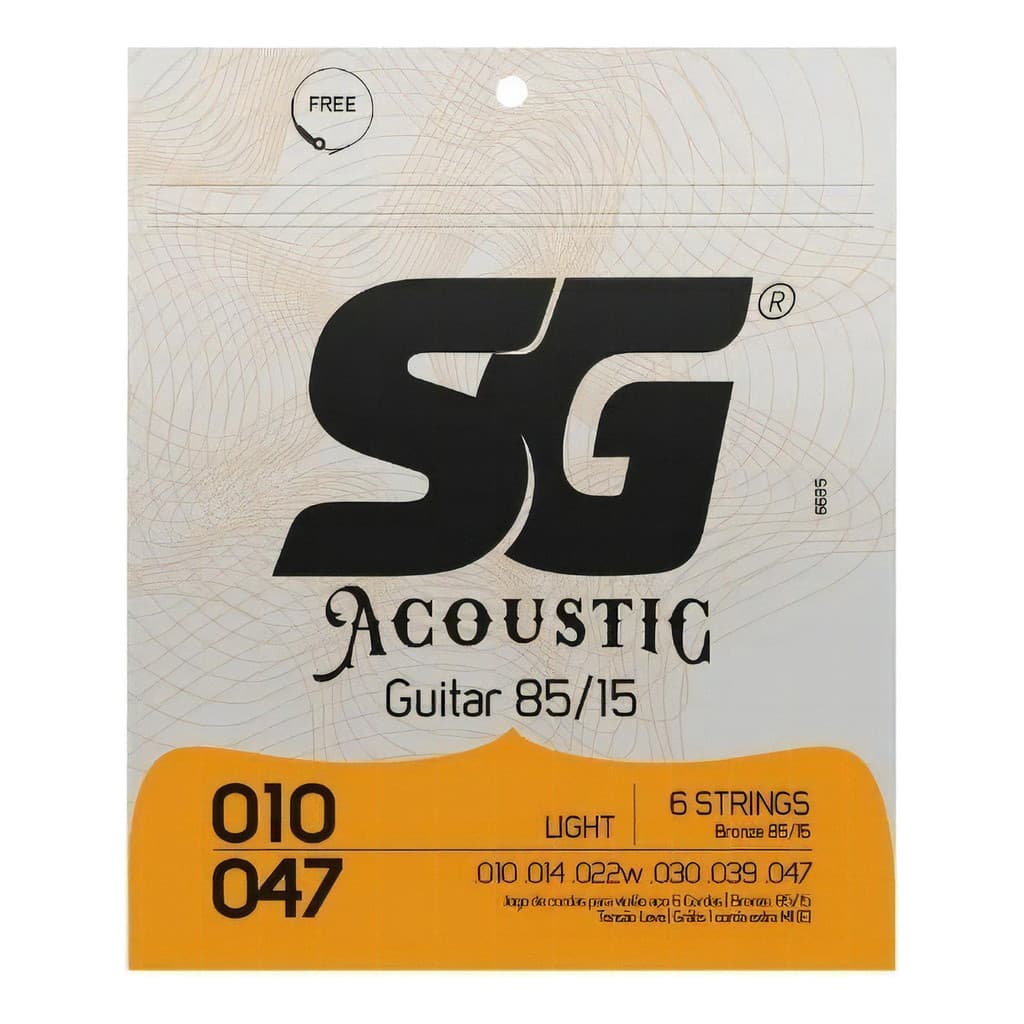 Encordoamento Sg 010 Aco Bronze 85 15 P/violao 6685