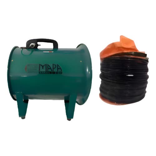 Exaustor Para Espaço Confinado 400mm + Duto Com 10 Mtrs 16 polegadas