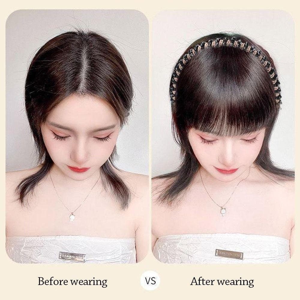 Bolsa Franja Falsa , De Tiara Natural , Extensões De Cabelo De Strass Ultraleve Invisível