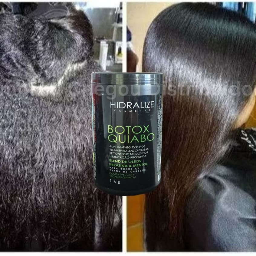 B-TOX QUIABO 1kg ALISA MUITO Redutor De Volume Super Resultado Botox Progressiva Hidralize
