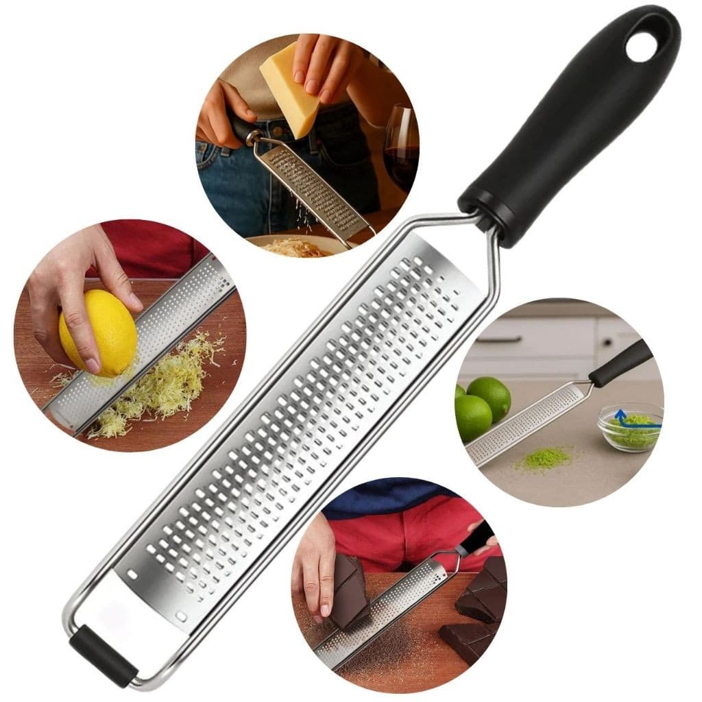 Ralador Zester Culinário Raspas Limão Laranja Chocolate Profissional Inox Extra Fino 30c Restaurante