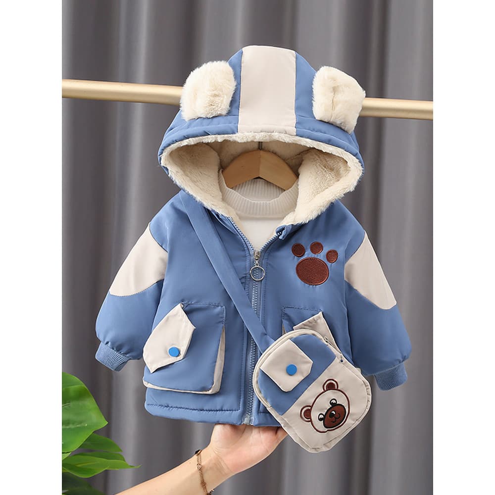 Meninos casaco de inverno 2026 novo estilo crianças roupas forro de lã engrossado bebê topo estilo inverno crianças roup