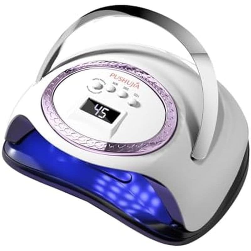 Lâmpada De Unhas LED UV Profissional Para De Gel , Luz De Cura Rápida De Alta Potência De 288 W Com Design Roxo Galvaniz