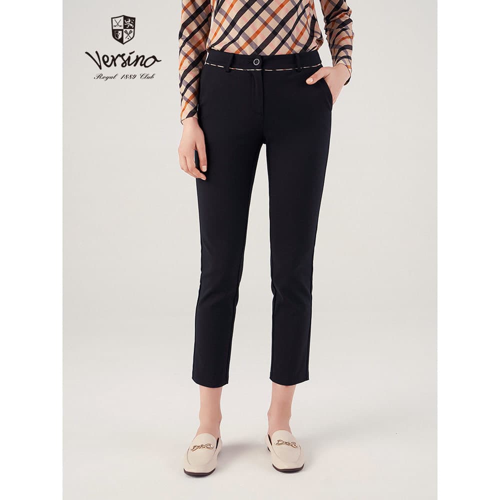 Versino versino feminino inverno novo estilo calças casuais femininas mais magro olhar Commuter calças retas femininas