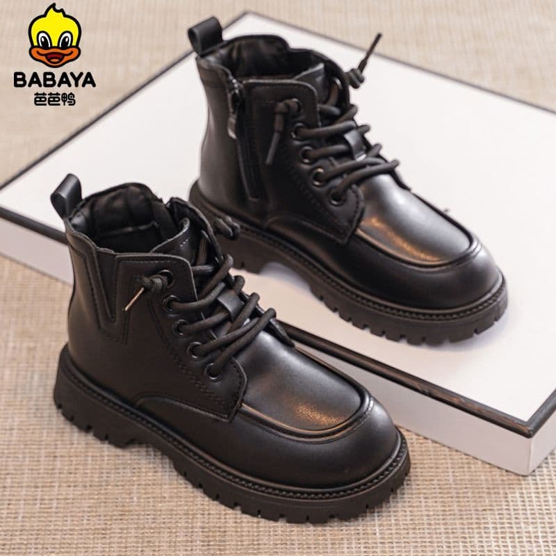 Baba pato botas infantis Martin britânico novo estilo 2025 primavera botas únicas estilo menina moda menina botas antide