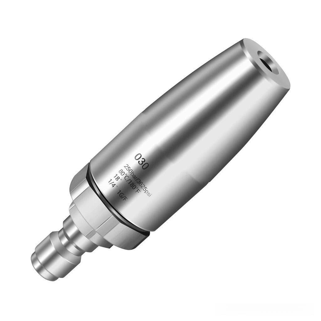 Bocal Turbo Para Lavadora De Pressão , Giratório , Adequado Água Quente E Fria , Com Conexão Rápida 1/4 , Aço 3VVS