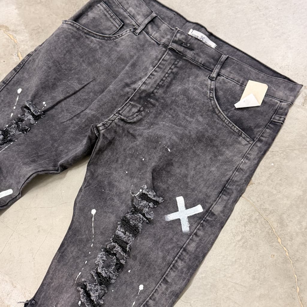 Calça Jeans Masculina Modelo Jogador Premium Denim Drip X