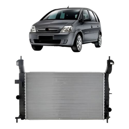 Radiador Meriva 2002 A 2012 1.8 Com Ou Sem Ar Manual