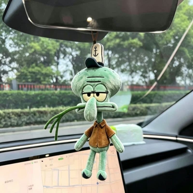 Lula Molusco Chaveiro De Pelúcia Bob Esponja Cartoon Bolsa Pingente Presente
