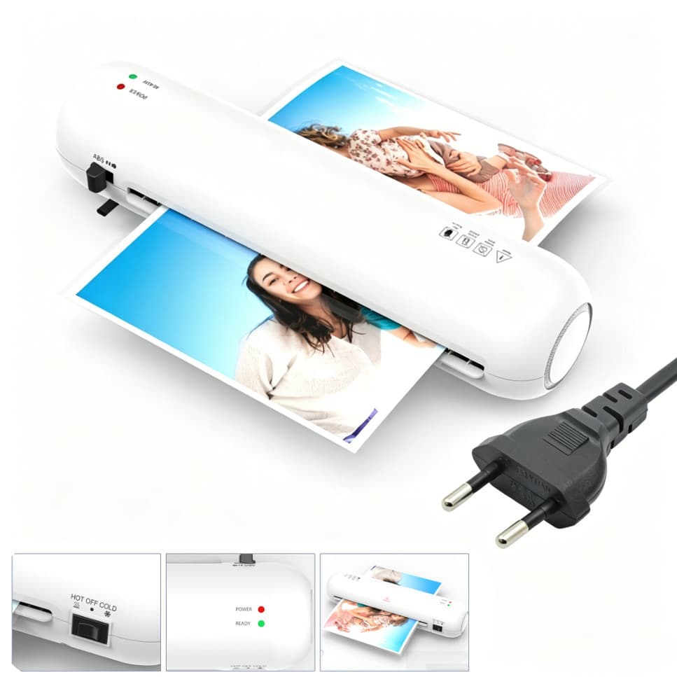 Plastificadora A4 Laminadora para Documentos Fotos Certificados Compatível A4 A5 A6