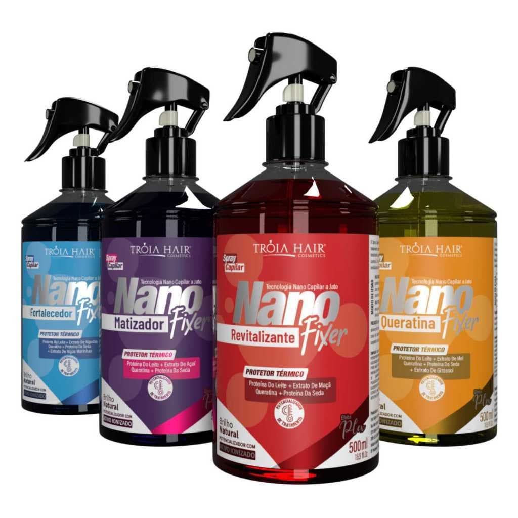 Nano Fixer 500ml – Tratamento Potencializador Capilar Profissional  Tróia Hair
