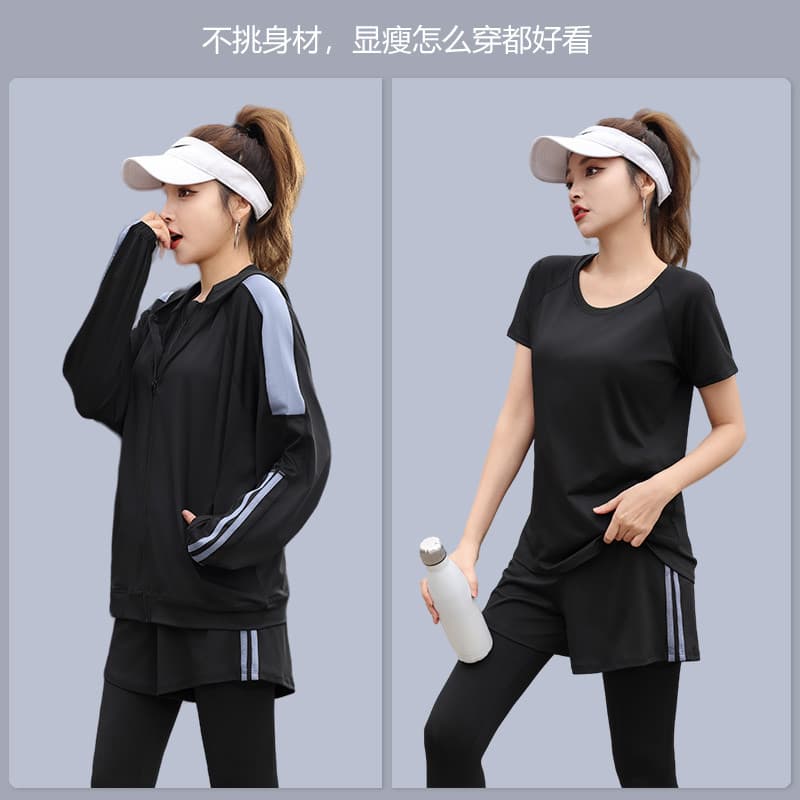 Yoga wear terno esportivo feminino manhã correndo wear profissional roupas de secagem rápida High-End Fitness wear gordu
