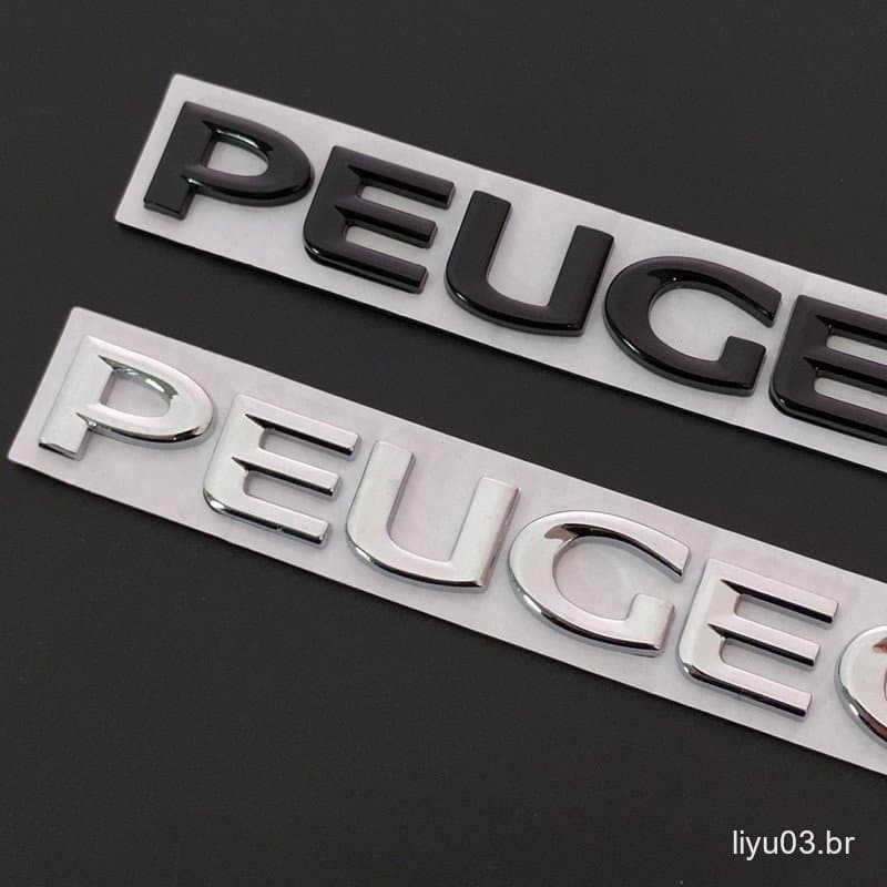 Estilo Do Carro De Metal Emblema Traseiro Da Cauda Etiqueta Para Peugeot 206 307 308 3008 207 208 407 508 2008 5008 107