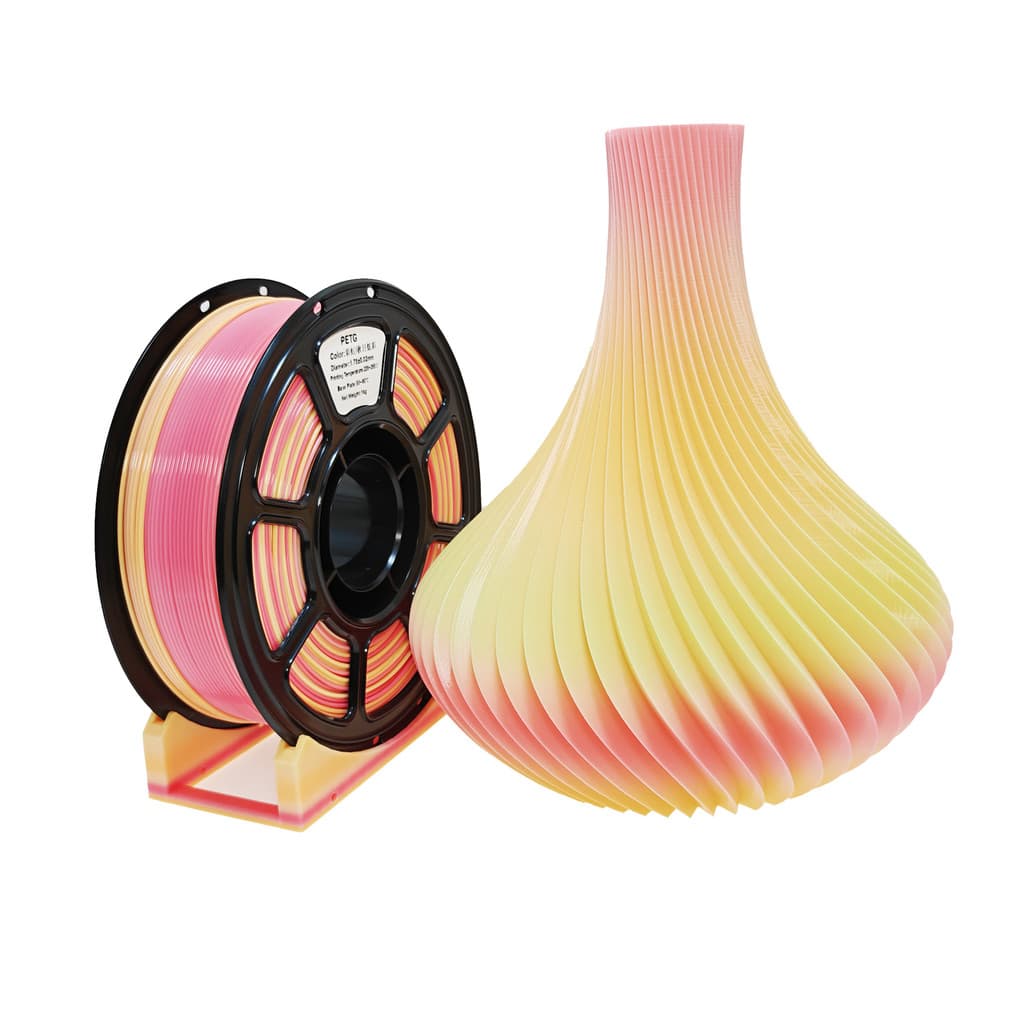 Consumíveis de impressão 3D PETG Rainbow Gradiente 1.75mm Adequado para Tuozhu Gradiente Universal Colorido