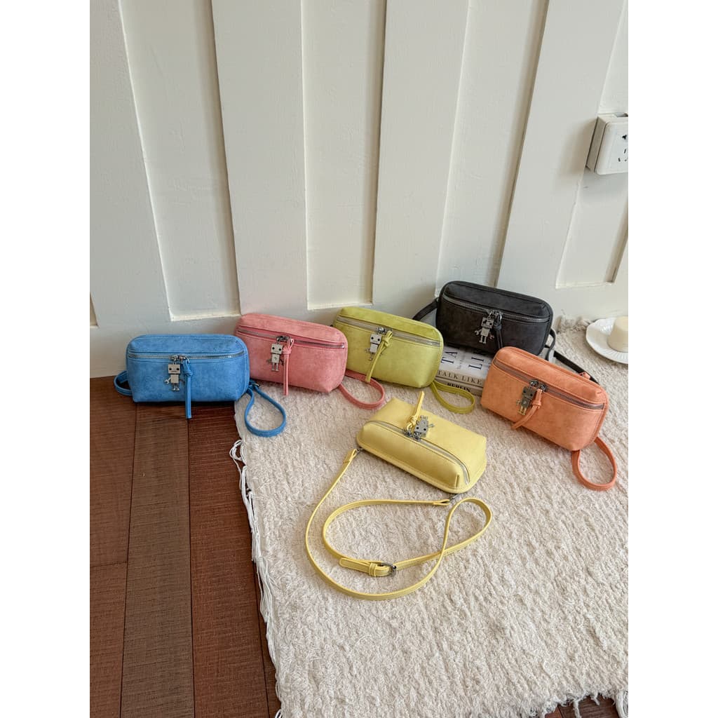 Robô dopamina Ultra-leve pequena bolsa mensageiro feminina 2026 novo estilo nicho Design pequeno quadrado saco caixa na