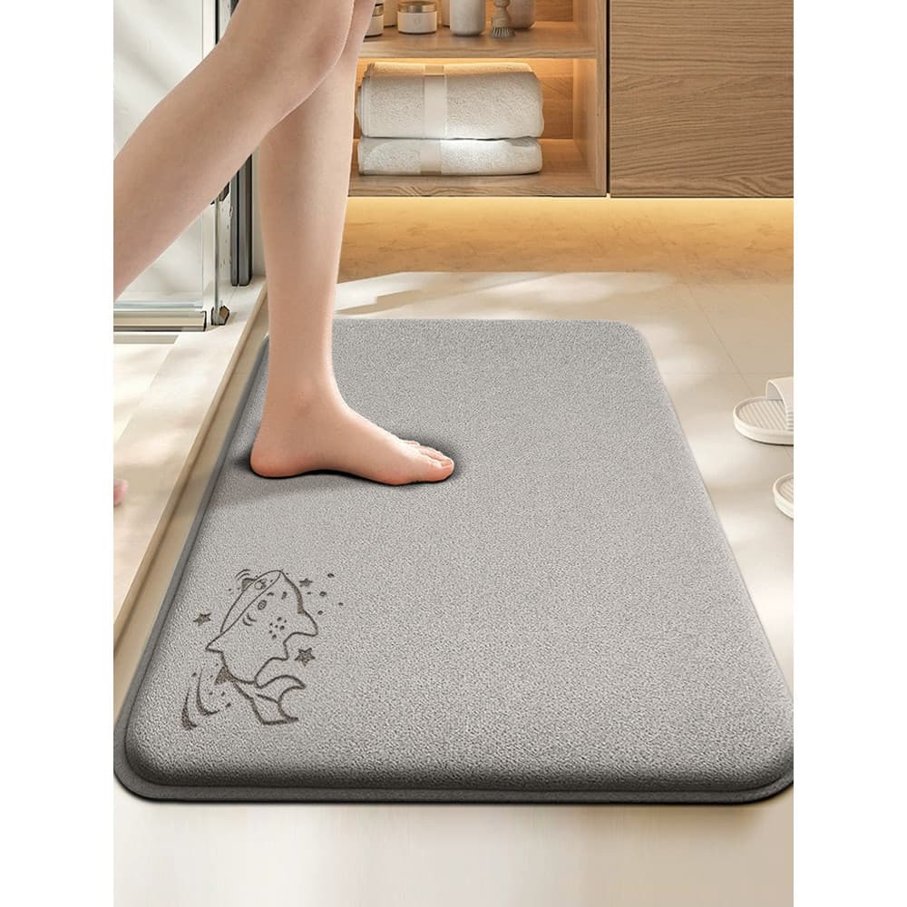 Tapete absorvente para banheiro doméstico, porta descartável, tapete especial para pés, banho, engrossado, esfoliante