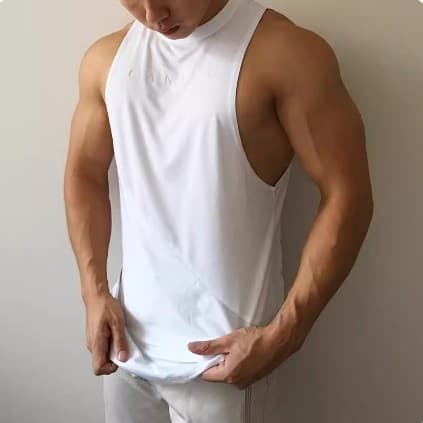 Camisa muscular irmão Fitness esportes colete correndo treinamento colete fino masculino solto sem mangas moletom de sec