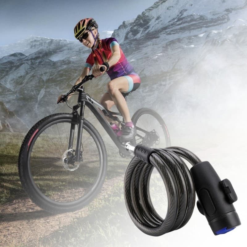 Estone Scooter Elétrico Cadeado Segurança Anti-Roubo Fio Aço Bloqueio Para Bicicletas Mountain Bike Estrada