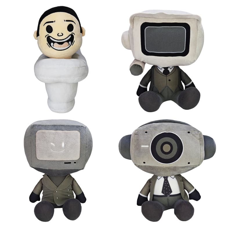Novo Boneco de Pelúcia Skibidi Toilet Mystery, Boneco de Pelúcia Toilet Man, Boneco de Pelúcia Surveillance Man